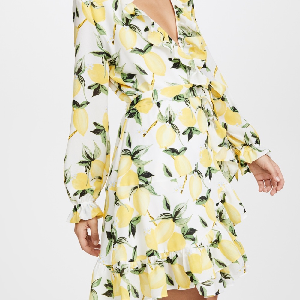 Ella Moon lemon wrap dress